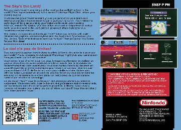 Pilotwings (Europe) box cover back